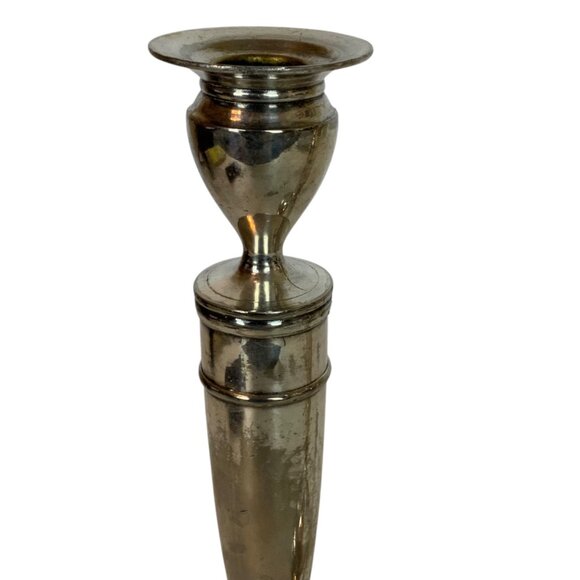 Jennings Brothers Silverplate Candlesticks 2325 Pair Taper Holders Traditional - Picture 3 of 9